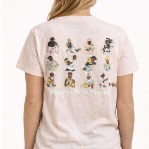Dog Limited Rappers With Puppies Pink T-Shirt Size Medium